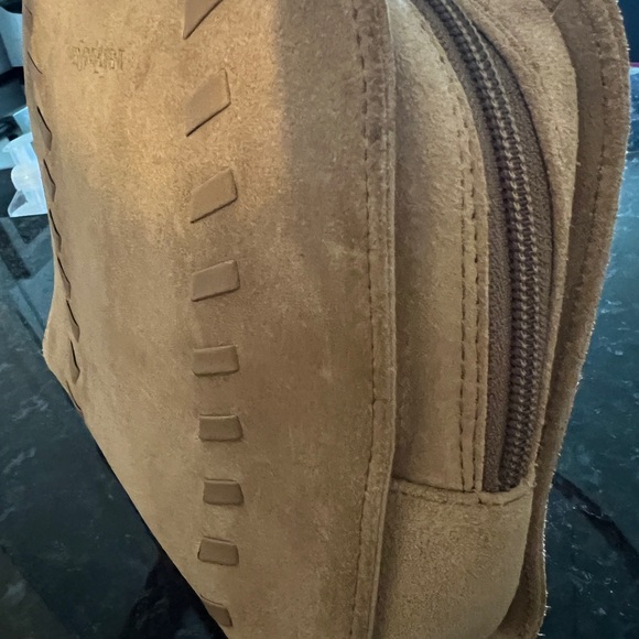 YSL Yves Saint Laurent Authentic Rare Suede Shoulder Bag Tan Unique - Picture 7 of 17